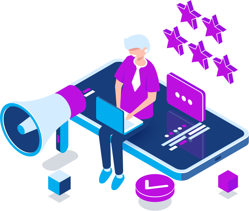 persona satisfecha con su experiencia de cliente